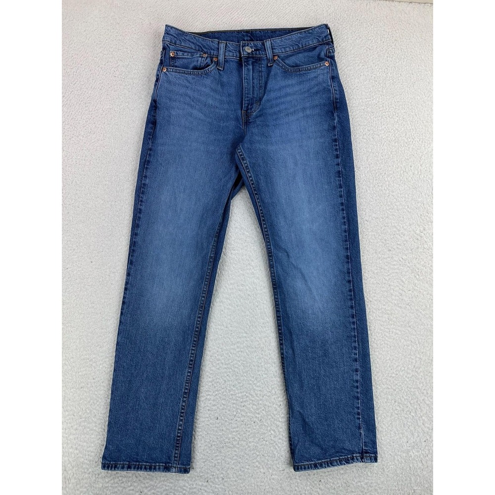 Levis 514 Jeans Mens 30x30 Blue Regular Straight Stretch Denim Medium Wash